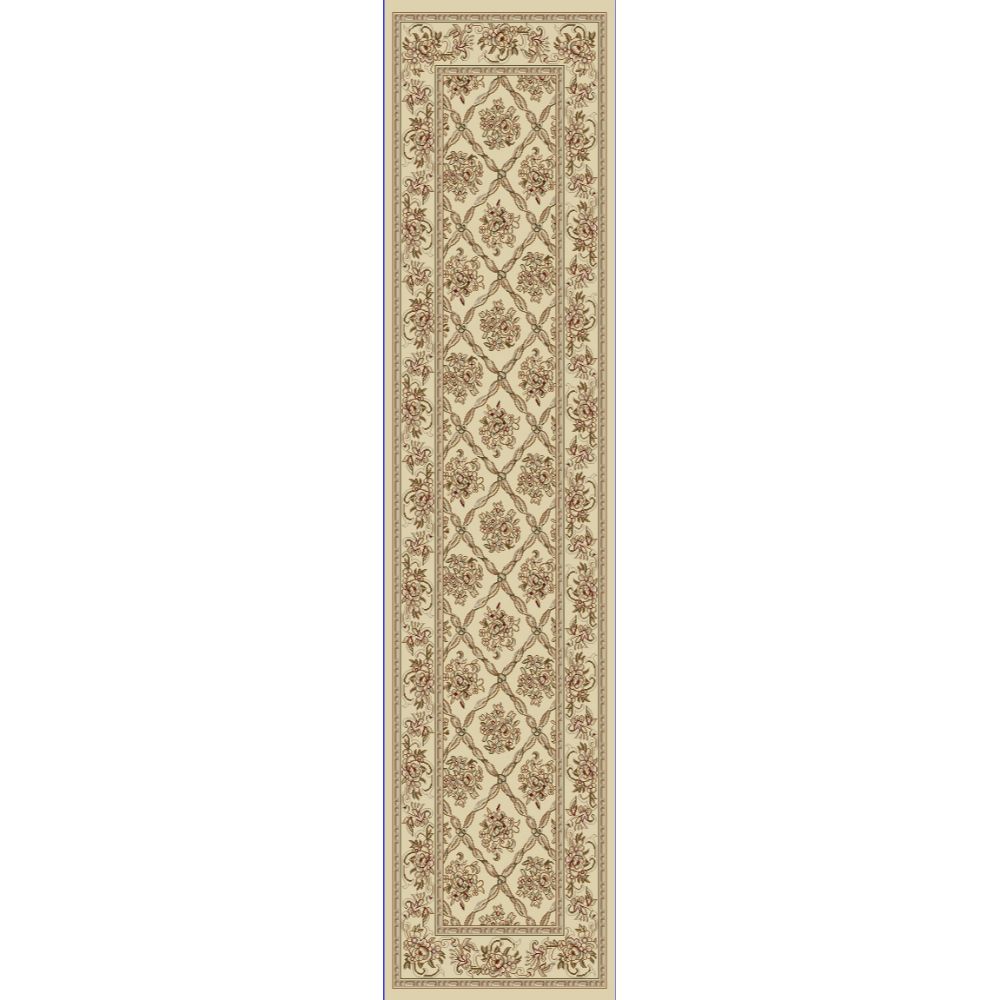 Dynamic Rugs 58018-100 Legacy 2.2 Ft. X 7.7 Ft. Finished Runner Rug in Ivory